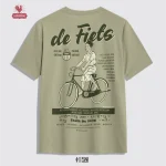 SAWOONG Kaos Premium Vintage Edisi Iklan Sepeda De Fiets