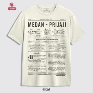 SAWOONG Kaos Premium Vintage Edisi Koran Medan Prijaji