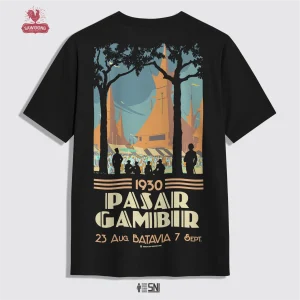 SAWOONG Kaos Premium Vintage Edisi Poster Pasar Gambir