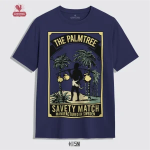 SAWOONG Kaos Premium Vintage Edisi Korek Kayu The Palmtree